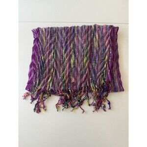 Scarf tassel Ms. Frizzle Quirky Retro Fringe Western fairy metallic Shawl avant